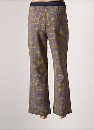 Pantalon droit stretch taille normale bleu CKS femme