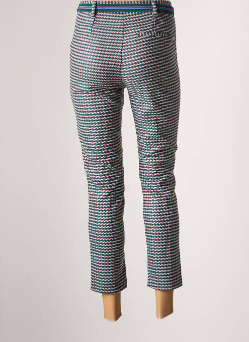 Pantalon droit stretch taille normale vert CKS femme