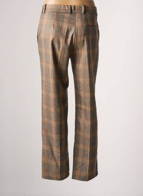 Pantalon droit marron F.A.M. pour femme