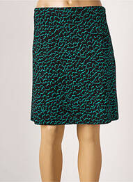 Jupe courte taille normale vert ICHI femme