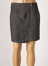 Jupe courte coupe droite gris YAYA femme