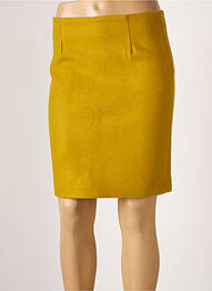 Jupe courte taille haute jaune ICHI femme