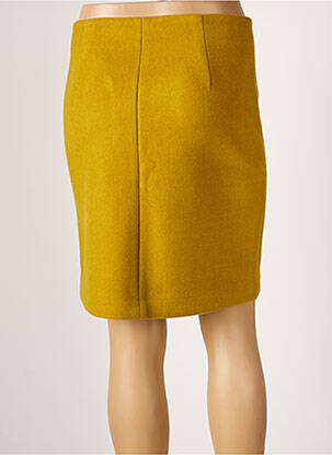 Jupe courte taille haute jaune ICHI femme