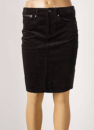 Jupe mi-longue stretch noir FRANSA femme
