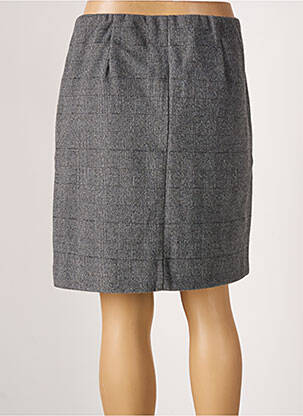 Jupe courte taille élastique gris ICHI femme