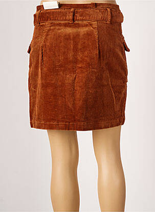 Jupe courte poches marron LA PETITE ETOILE femme