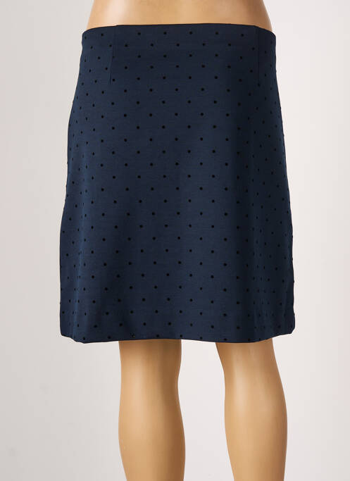 Jupe courte bleu ICHI pour femme