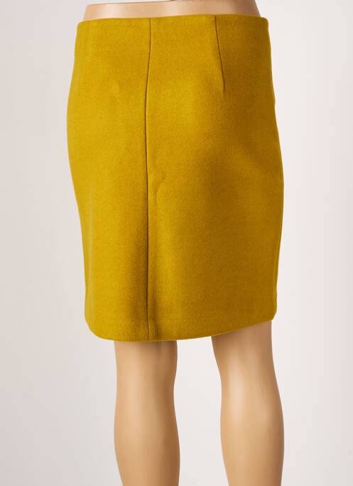 Jupe courte jaune ICHI pour femme
