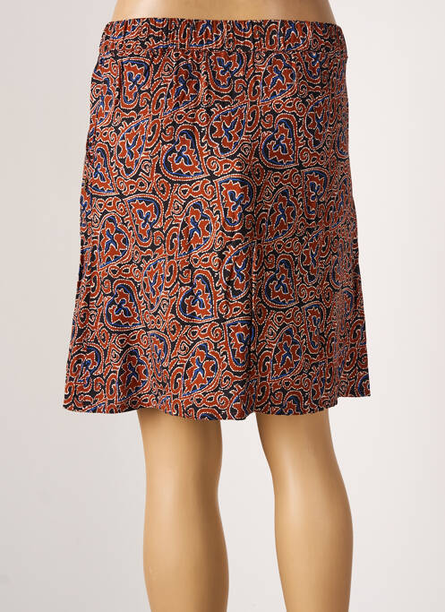 Jupe courte marron DIPLODOCUS pour femme