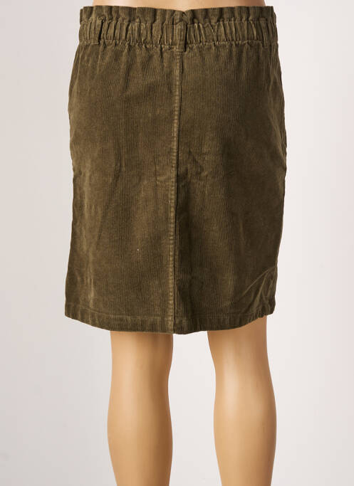 Jupe courte vert ICHI pour femme