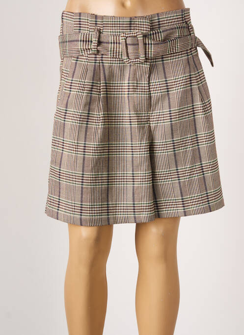 Short marron GRACE & MILA pour femme