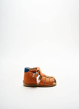Sandales/nu pieds empiècements bout rond orange BELLAMY garçon