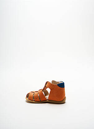 Sandales/nu pieds empiècements bout rond orange BELLAMY garçon
