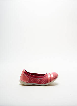 Ballerines fermeture elastique rose KICKERS fille