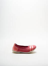Ballerines fermeture elastique rose KICKERS fille