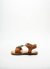 Sandales/Nu pieds orange MOD8 pour fille seconde vue