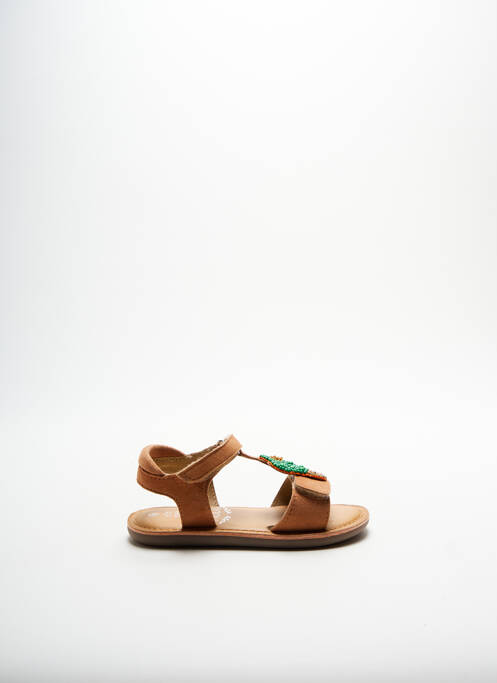 Sandales/Nu pieds orange MOD8 pour fille