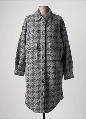 Veste casual coupe droite gris CREAM femme