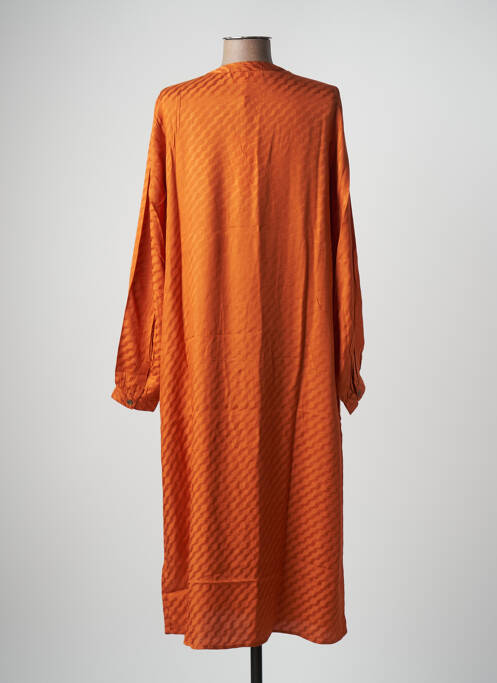 Robe longue orange CREAM pour femme