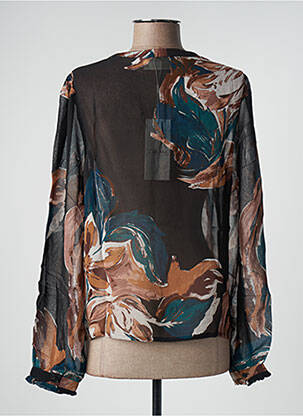Blouse légère et transparente manches longues noir CREAM femme