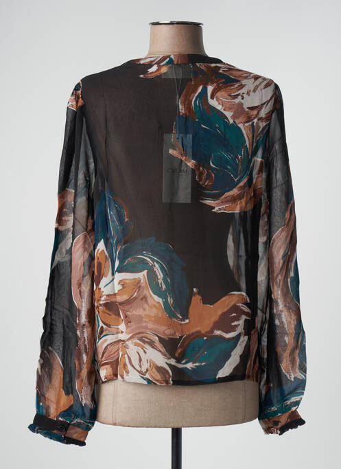 Blouse légère et transparente manches longues noir CREAM femme