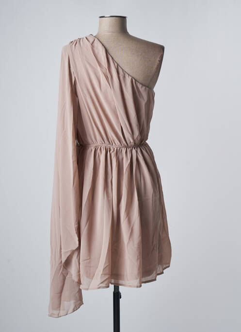 Robe courte beige TENTATION pour femme