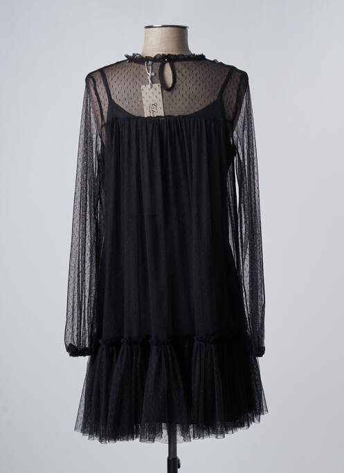 Robe mi-longue noir CHOKLATE pour femme