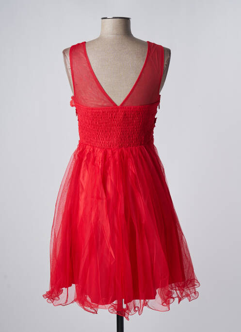 Robe mi-longue rouge FLOWER BY CHARM'S pour femme