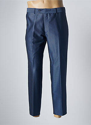 Pantalon slim fermeture zippée sous rabat boutonné taille normale bleu ADIMO homme