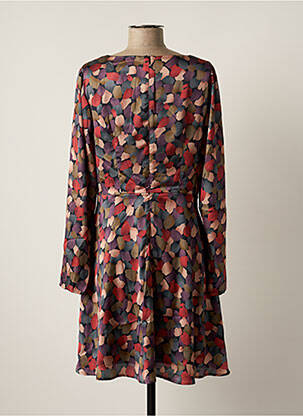 Robe courte fermeture zippée au dos manches longues violet MOLLY BRACKEN femme