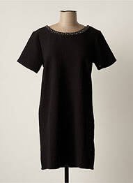Robe courte manches courtes manches courtes noir TEDDY SMITH femme
