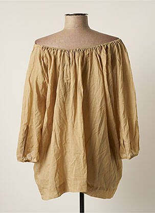 Blouse légère et transparente manches 3/4 vert SCHOOL RAG femme