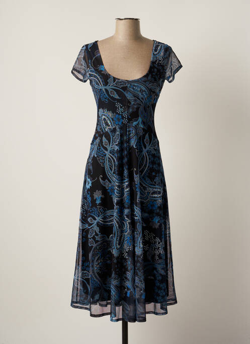 Robe mi-longue bleu DESIGUAL pour femme