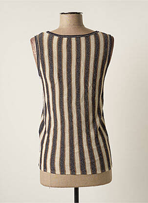 Débardeur stretch sans manche beige TEDDY SMITH femme
