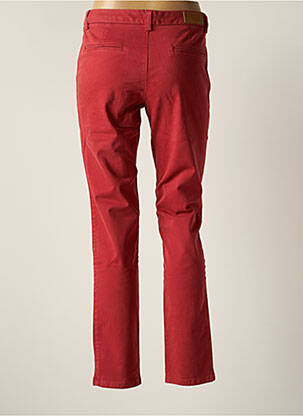 Pantalon chino tissage popeline taille normale rouge LOLA ESPELETA femme