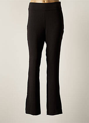 Pantalon droit tissage crêpe taille haute noir SCHOOL RAG femme