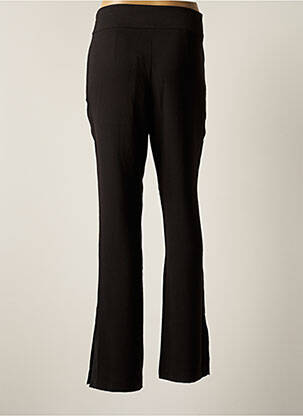 Pantalon droit tissage crêpe taille haute noir SCHOOL RAG femme