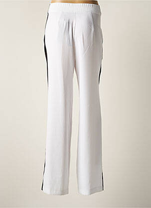 Pantalon large tissage crêpe taille haute blanc SCHOOL RAG femme