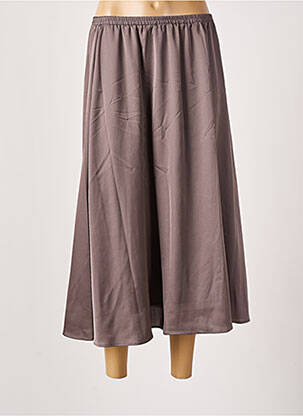 Jupe longue coupe fluide gris SCHOOL RAG femme