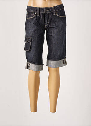 Short fermeture zippée sous rabat boutonné bleu TEDDY SMITH fille