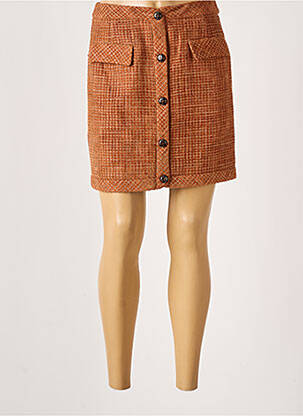 Jupe courte poches marron THE KORNER femme