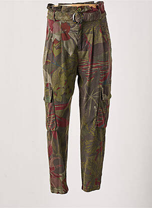 Pantalon cargo vert DESIGUAL pour femme