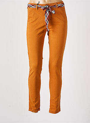 Pantalon chino orange TEDDY SMITH pour femme