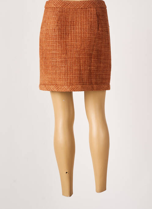 Jupe courte marron THE KORNER pour femme