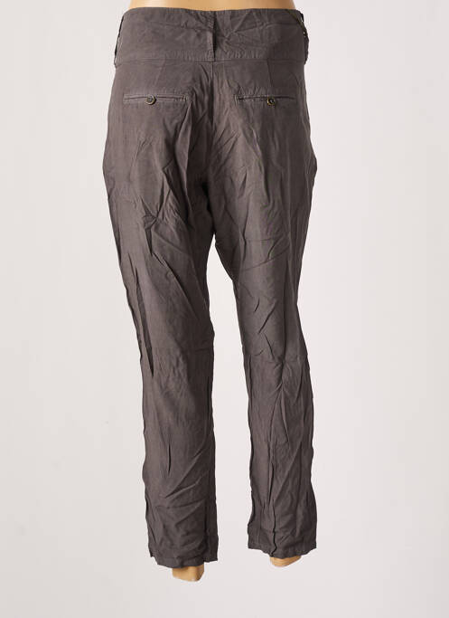 Pantalon droit fermeture zippée sous rabat boutonné taille à pinces gris TEDDY SMITH fille