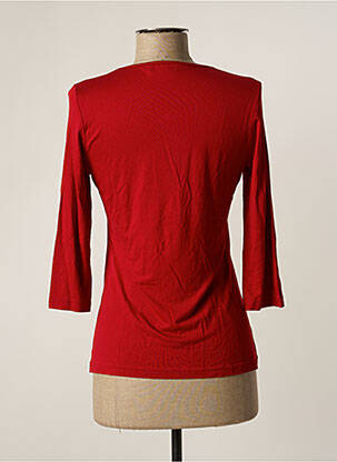 Top tissage jersey manches 3/4 rouge LES BONHEURS DE SOPHIE femme