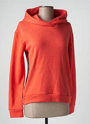 Pull finition bords-côtes manches longues orange ELEONORA AMADEI femme