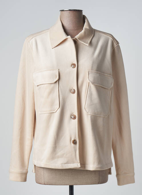 Veste casual coupe droite beige TONI femme