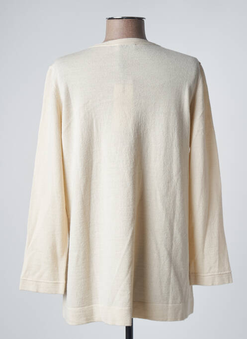 Pull tunique beige MARIA BELLENTANI pour femme