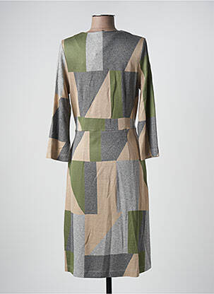 Robe mi-longue manches longues manches longues gris MARIA BELLENTANI femme